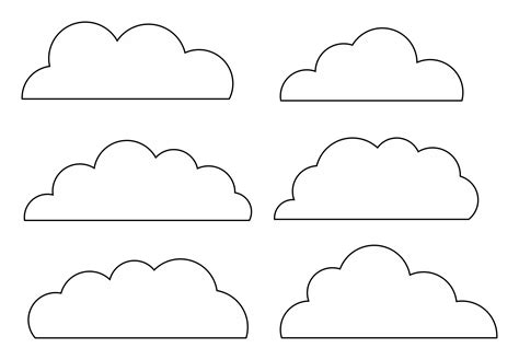 Clouds Printable Template